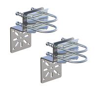Aimeboost 2 staffe di montaggio per palo antivibrazione per antenna accessori hardware [senza palo] per antenna domestica esterna di sicurezza supporto per palo antenna kit di montaggio per palo