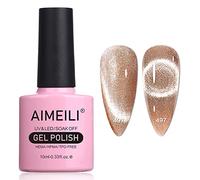 AIMEILI 10 ml Smalto semipermanente magnetico olografico 9D Cat Eye Smalto per unghie Gel Camaleonte Occhio di Gatto Phantom - Champagne (497)