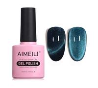 AIMEILI 10ML Cat Eye Nail Gel Polish Smalto per Unghie in Gel UV LED Soak Off per Manicure Colorati Smalti Semipermente Magnetico per Unghie 763