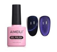 AIMEILI 10ML Cat Eye Nail Gel Polish Smalto per Unghie in Gel UV LED Soak Off per Manicure Colorati Smalti Semipermente Magnetico per Unghie 762
