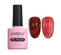 AIMEILI 10ML Cat Eye Nail Gel Polish Smalto per Unghie in Gel UV LED Soak Off per Manicure Colorati Smalti Semipermente Magnetico per Unghie 744