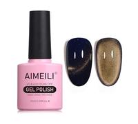 AIMEILI 10ML Cat Eye Nail Gel Polish Smalto per Unghie in Gel UV LED Soak Off per Manicure Colorati Smalti Semipermente Magnetico per Unghie 760