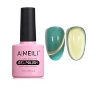 AIMEILI 10ML Cat Eye Nail Gel Polish Smalto per Unghie in Gel UV LED Soak Off per Manicure Colorati Smalti Semipermente Magnetico per Unghie 751