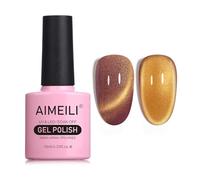 AIMEILI 10ML Cat Eye Nail Gel Polish Smalto per Unghie in Gel UV LED Soak Off per Manicure Colorati Smalti Semipermente Magnetico per Unghie 728