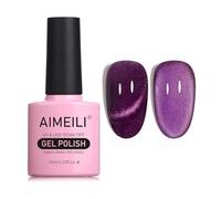 AIMEILI 10ML Cat Eye Nail Gel Polish Smalto per Unghie in Gel UV LED Soak Off per Manicure Colorati Smalti Semipermente Magnetico per Unghie 736