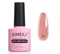 AIMEILI 8 in 1 Builder Base Gel Smalto Semi Permanente Naturale Nudo Base e Struttura per Estensioni, Decorazioni e Sticker, Rafforzamento e Riparazione Manicure10ml (161)
