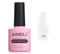 AIMEILI 8 in 1 Builder Base Gel Smalto Semi Permanente Naturale Nudo Base e Struttura per Estensioni, Decorazioni e Sticker, Rafforzamento e Riparazione Manicure10ml (149)