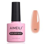 AIMEILI 8 in 1 Builder Base Gel Smalto Semi Permanente Naturale Nudo Base e Struttura per Estensioni, Decorazioni e Sticker, Rafforzamento e Riparazione Manicure10ml (162)