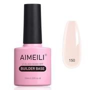 AIMEILI 8 in 1 Builder Base Gel Smalto Semi Permanente Naturale Nudo Base e Struttura per Estensioni, Decorazioni e Sticker, Rafforzamento e Riparazione Manicure10ml (150)