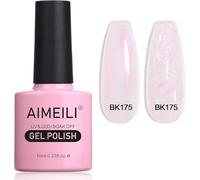 AIMEILI HEMA FREE Pearl Shell Smalto per Unghie, Bianco Perlato Smalto Semipermanente per Unghie Glitter Shimmer Mermaid Gel Soak Off UV LED Effetto Perla e Effetto Spirale - (175) 10ml