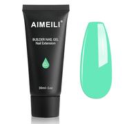 AIMEILI Kit Ricostruzione Unghie, Acrilico Colorati Builder Set Estension Acrigel - Jelly Erba Verde (004), 1x30ML