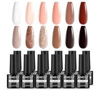 AIMEILI Kit Semipermanente Unghie Autunno 12 Colori Smalto Semipermanente Unghie UV LED Soak Off Smalti Gel Colorati Nail Art 5ml Kit 12-40