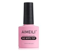 AIMEILI No Wipe Top Coat Smalto Semipermente Smalti per Unghie per Manicure in Gel UV LED Soak Off 10ml