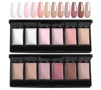 AIMEILI Smalto per Unghie in Gel Solido 12 Colori Gel per Unghie Solido UV LED Soak Off Set di Smalti per Gel in Crema Solida 2