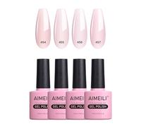 AIMEILI Smalto Semipermanente in Gel UV LED Soak Off per Unghie Manicure Kit Colorati 4 x 10 ml - Set Numero 20