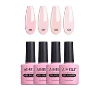 AIMEILI Smalto Semipermanente in Gel UV LED Soak Off per Unghie, Manicure Kit, Colorati 4 x 10 ml - Set Numero 28