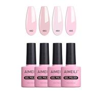 AIMEILI Smalto Semipermanente in Gel UV LED Soak Off Smalti per Unghie per Manicure Colorati Set 4 x 10 ml - Set Numero 27