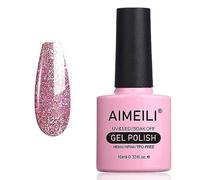 AIMEILI Smalto Semipermente per Manicure Smalti per Unghie in Gel Soak Off UV LED - Rosa Multiflora (127) 10ml
