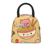 AIMeinn Delicious Sweet Ramen Print Borsa termica leggera per il pranzo portatile funzionale Tote Famiglia Viaggi Scuola College