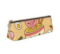 AIMeinn Delicious Sweet Ramen Stampa Alta Capacità Astuccio In Pelle 8.3 X 2.2 X2.4 "Scuola Viaggio Trucco Organizzazione