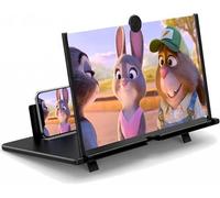 AiMeiteng 16 pollici Lente di ingrandimento per cellulare da,HD Ingranditore schermo smartphone, con Supporto Pieghevole Video per Guardare Video di Film su Tutti Gli Smartphone