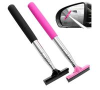 AIMEKE 2 estrattori per finestre professionali per auto piccolo, retrattile per specchietto retrovisore da 98 cm, per auto, estrattore auto, mini estrattore per specchietto retrovisore auto (nero +