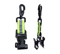 Aimeke 2 Pezzi Morsetto Per Guanti Pompiere Doppia Pinza Con Moschettone, Gufi Clip,Clip Guanti In Metallo Per Guanti, Caschi, Asciugamani