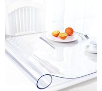 AimerGro 40,6 x 91,5 cm trasparente PVC copertura protettiva per tavolo da 1,5 mm di spessore in plastica trasparente tappetino da scrivania tappetino protettivo facile da pulire in legno marmo mobili
