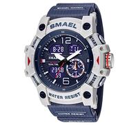 AIMES Orologi da uomo per sport all'aria aperta, impermeabile, militare, grande quadrante tattico, digitale, analogico, orologio da polso con data, multi funzione, allarme a LED, cronometro per uomo,