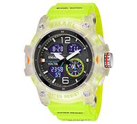 AIMES Orologi da uomo Sport Outdoor Impermeabile Militare Orologio Analogico Digitale Sport Orologio Elettronico Tattico Esercito Orologi per Uomo Data Multi Funzione LED Sv, C-fluorescente Verde,