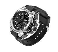 AIMES Orologi da uomo Sport Outdoor Impermeabile Orologio Militare Analogico Digitale Sport Orologio Elettronico Tattico Esercito Orologi per Uomo Data Multi Funzione, Argento, Digitale