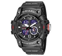 AIMES Orologi da uomo Sport Outdoor Impermeabile Orologio Militare Analogico Digitale Sport Orologio Elettronico Tattico Esercito Orologi per Uomo Data Multi Funzione, nero, Digitale
