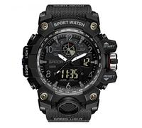 AIMES Orologio da uomo, orologio militare sportivo da esterni impermeabile per uomini, orologio tattico analogico digitale con data, sveglia, cronometro, multifunzione, tattiche, quadrante grande