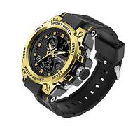 AIMES Orologi da uomo Sport Outdoor Impermeabile Militare Orologio Analogico Digitale Sport Orologio Elettronico Tattico Esercito Orologi per Uomo Data Multi Funzione LED Sv, Oro, Sport Casual Moda