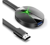 AIMIBO Adattatore Display Wireless 4K, 3 Modalità Mirroring - Diretto, DLNA, Schermo di Sincronizzazione Cablato, 2,4G & 5G @60 Hz HDMI Wireless Dongle per i*OS Android Windows mac OS su TV Monitor