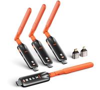 AIMIBO Trasmettitore HDMI Wireless e 3 Ricevitori con Decodifica 4K 5.8G - Trasmissione HDMI Wireless, Streaming Video HD fino a 50M da Laptop PC TV Box Fotocamera a più TV, Proiettori e Monitor - 50M
