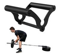 AimiDream Barra a V, attacco per bilanciere con impugnatura in gomma antiscivolo, adatta per bilancieri olimpionici, colore: nero