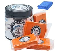 Aimiffy Pasta detergente per auto Car Clay Bar 4 PCS 100g Massa detergente Pasta detergente per vernice per la pulizia della vernice auto, con asciugamano in microfibra, pasta pulizia auto, vetro per