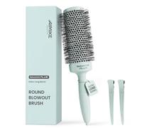 AIMIKE Spazzola rotonda extra lunga per capelli lunghi e spessi, scoppi più | Più capelli per passaggio, meno ripetizioni - La spazzola rotonda extra lunga aiuta a acconciare i capelli lunghi e spessi
