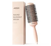AIMIKE Spazzola rotonda per capelli, extra lunga, rotonda, con nano ceramica termica e tecnologia ionica, per asciugare e acconciare, arricciare e lucidare, fusto 5,3 cm