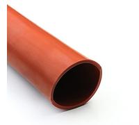 AIMIMI Tubo Flessibile in Gomma siliconica Rosso di Grosso Calibro Resistenza alle Alte Temperature Connessione Morbida Tubo a Manicotto Rotondo Lunghezza 1 m, OD X ID,45x40mm