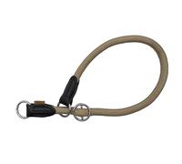 Aiminto Collare intrecciato per cani, per addestramento professionale, rotondo, a martingala, anti-tiro, con anello di arresto scorrevole, ideale per cani di taglia media/grande (M (1/2 ") - 45,7 cm