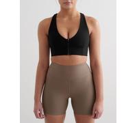 Aim'n - Black - Reggiseno tecnico con zip nero a coste 40