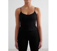 Aim'n - Black Tulip - Canotta nera con spalline sottili-Nero 38