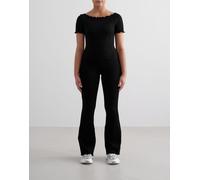 Aim'n - Black Tulip - Leggings a zampa neri-Nero 42