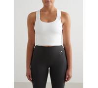 Aim'n - Bralette senza cuciture bianca a coste a sostegno elevato-Bianco 42