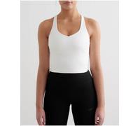 Aim'n - Brassière bianca modellante con spalline sottili-Bianco 46