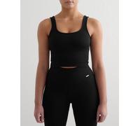 Aim'n - Brassière nera a coste modellante senza cuciture-Nero 42