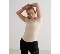 Aim'n - Café Au Lait - T-shirt basic a maniche corte beige morbida-Neutro 38