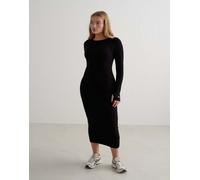 Aim'n - Ease - Vestito a maniche lunghe nero a coste 40